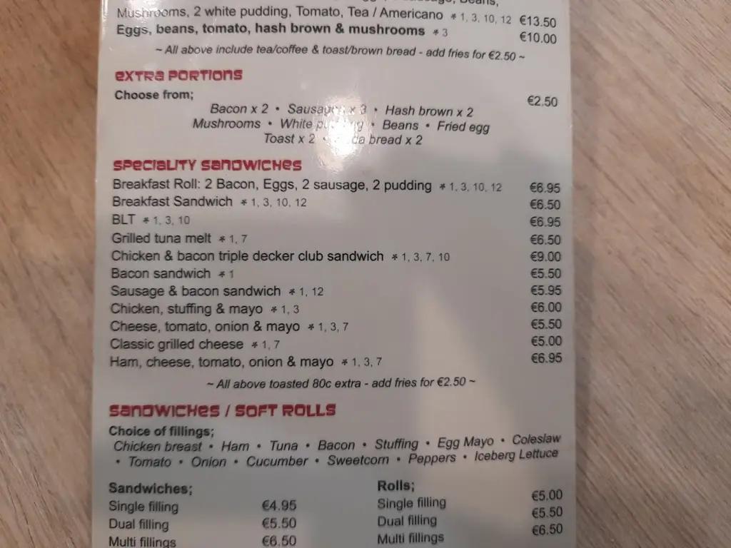 Menu_The Coffee Pot_Balbriggan_immagine_4