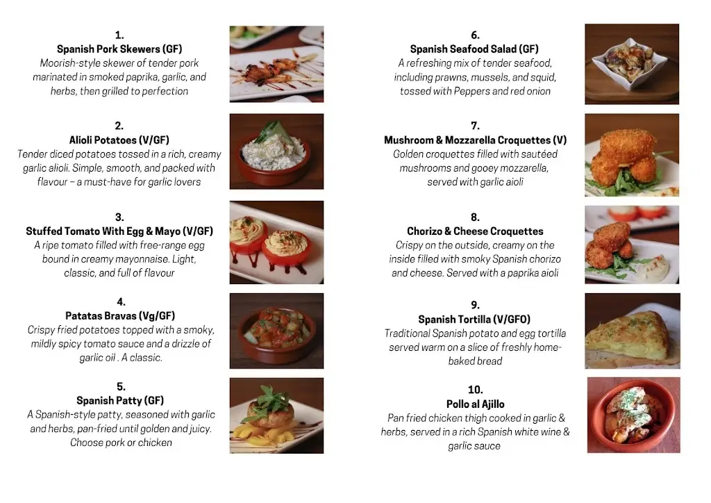 Menu_Harveys American Bar & Grill_Balbriggan_image_1