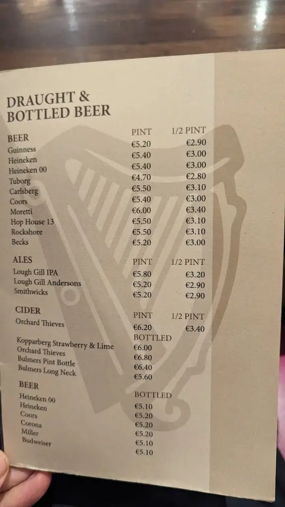 Menu_The Venue Bar and Restaurant_Collooney_image_4