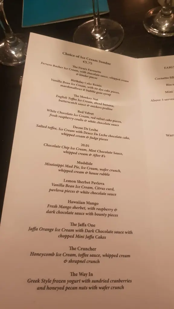 Menü_Oscar's Restaurant & Out Back_An Iarmhí_Bild_2