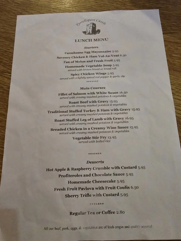 Menu_Tyrrellspass Castle_An Iarmhí_image_3