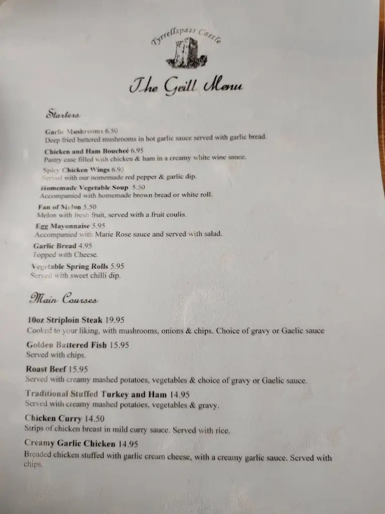 Menu_Tyrrellspass Castle_An Iarmhí_image_4