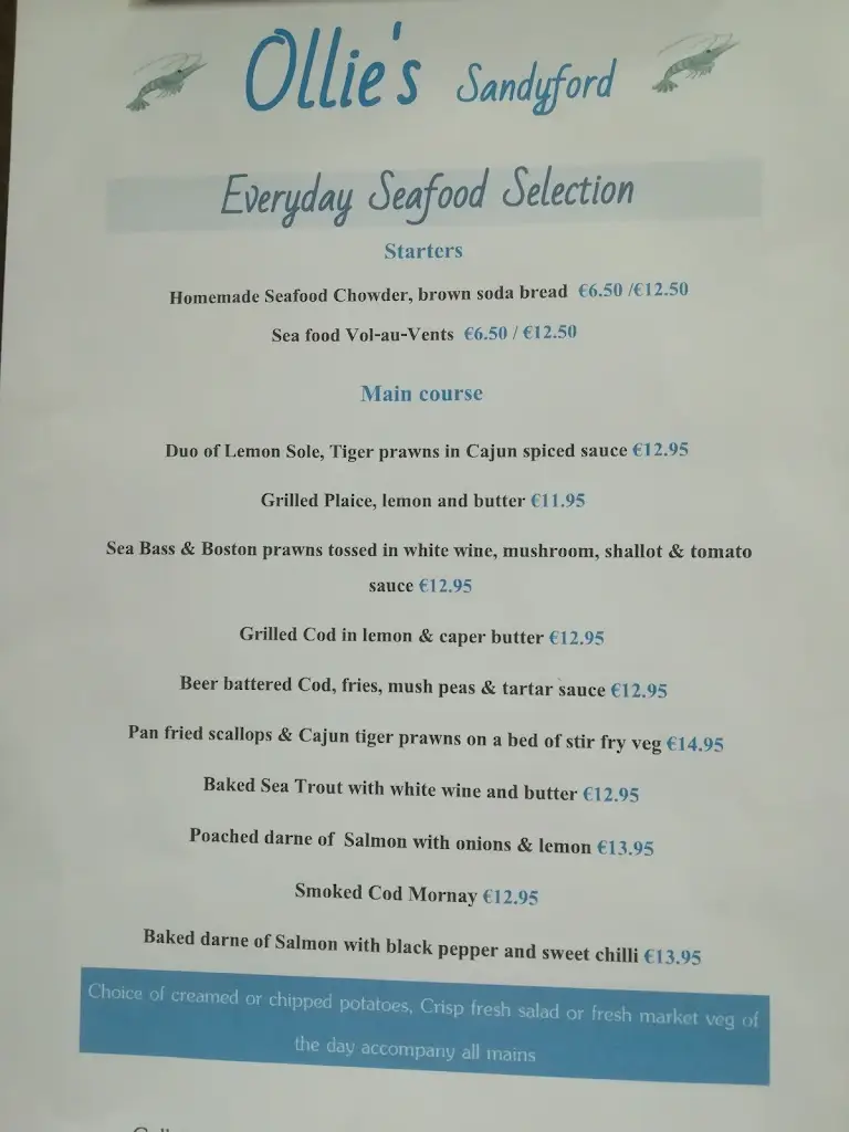 Menu_Ollie's Bar Sandyford_Balally_image_1