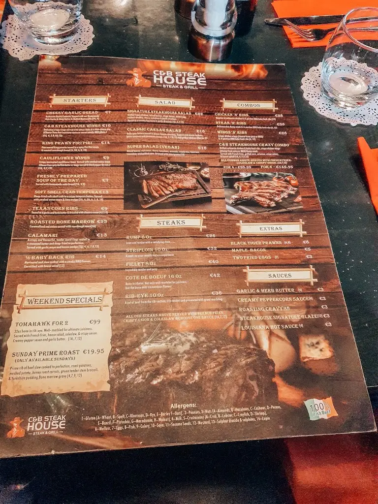 Menu_Cowboy Steakhouse C&B Steakhouse_Balally_imagen_3