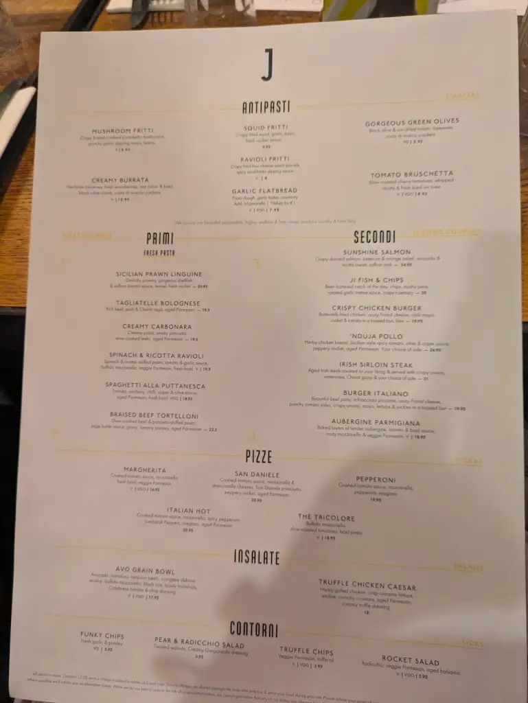 Menu_Jamie's Italian_Balally_image_3