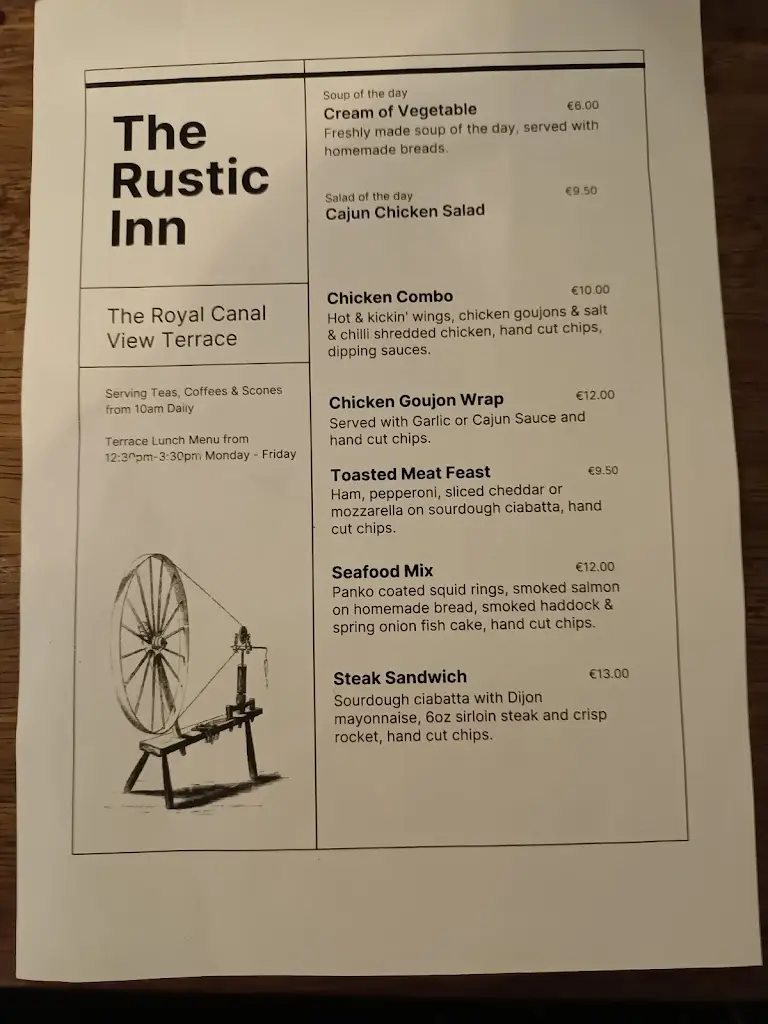 Menu_The Rustic Inn_Ballymahon_image_1