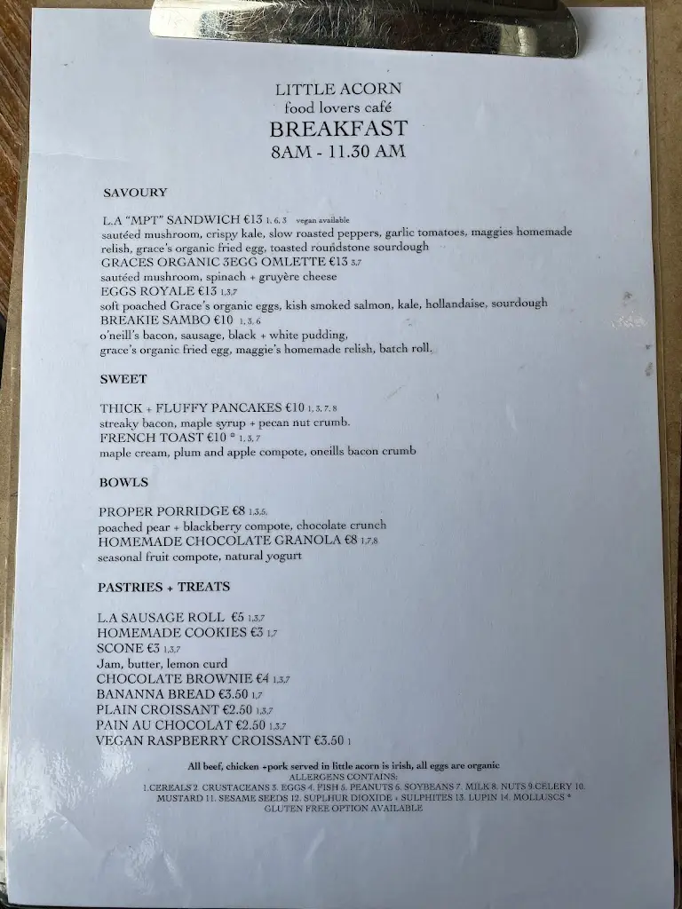 Menu_Little Acorn Cafe_Baltinglass_image_4