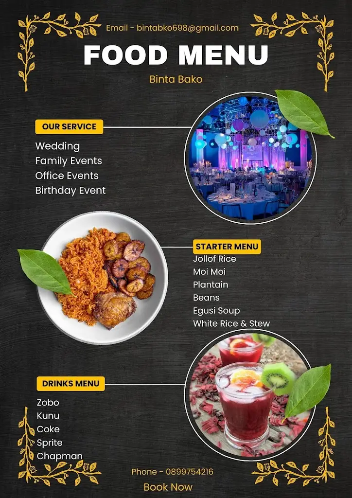 Menu_Binta's Restaurant_Baltinglass_image_1