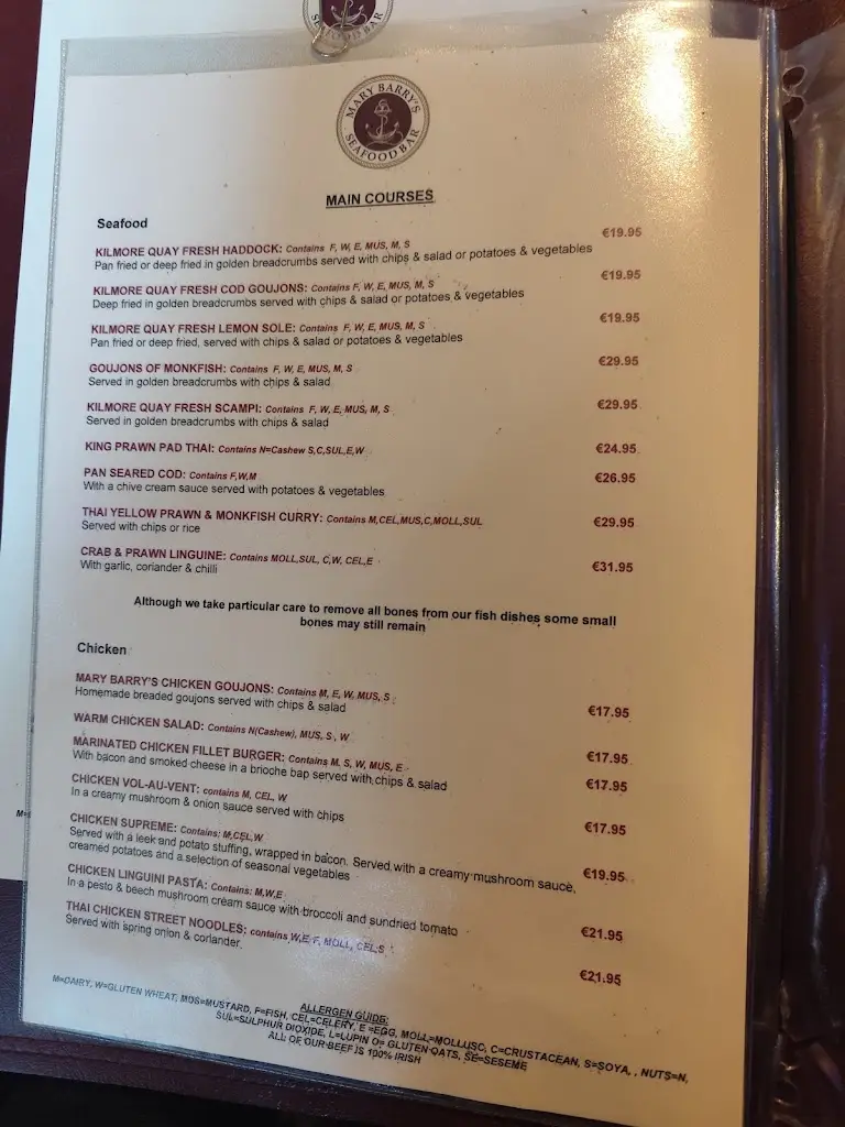 Menu_Mary Barry's Bar_Ballygerry_image_2