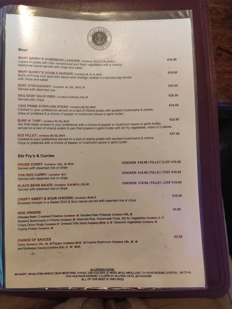 Menu_Mary Barry's Bar_Ballygerry_image_3