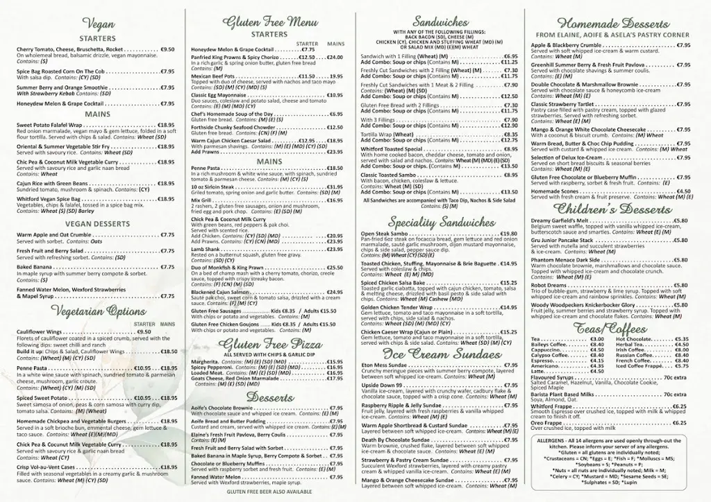 Menü_Forthside Bar Bistro_Ballygerry_Bild_1