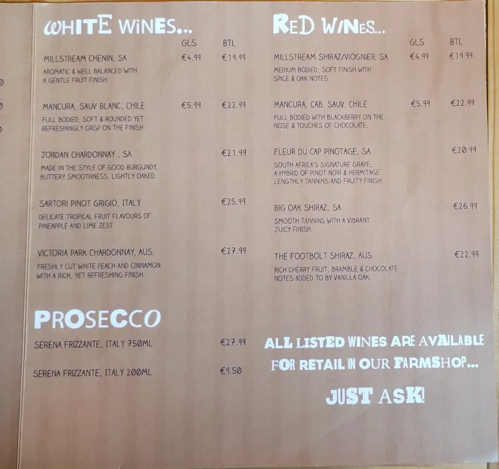 Menü_Karoo Farmshop & Cafe_Ballygerry_Bild_4