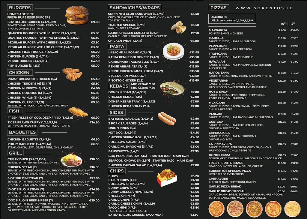 Menu_Sorrento’s_Bunclody_image_3