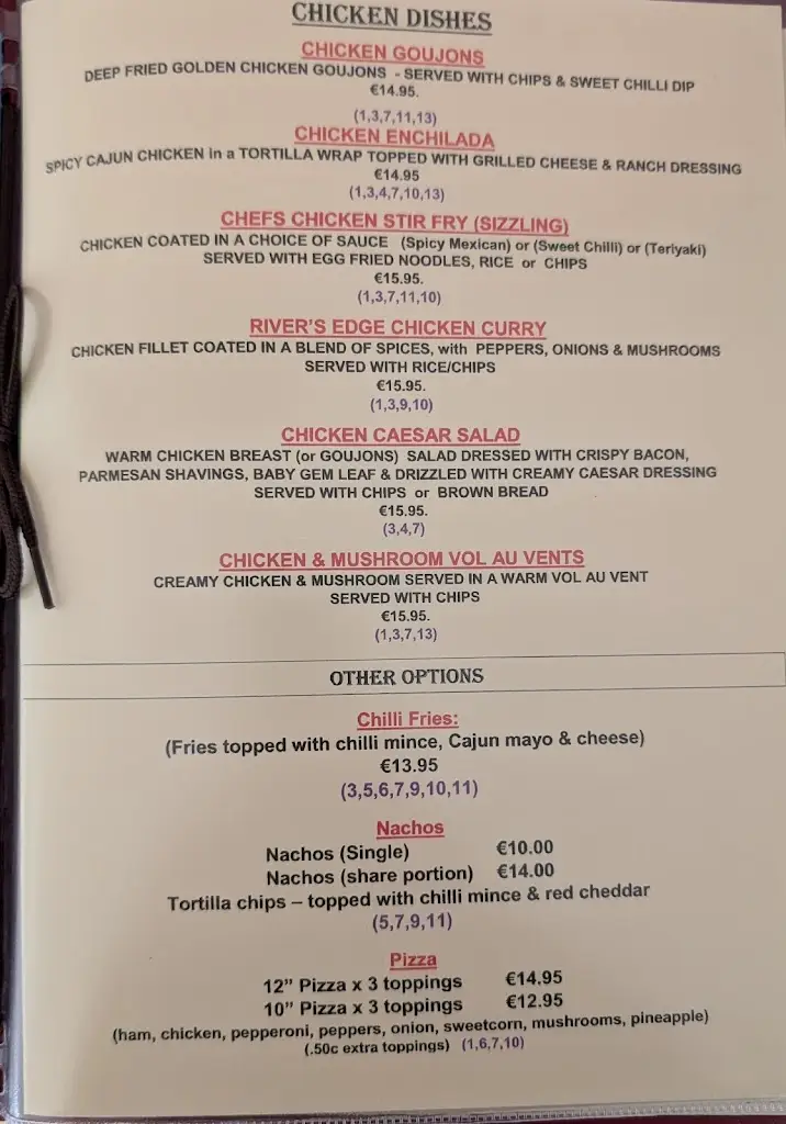 Menu_The Holy Grail Bunclody_Bunclody_image_1