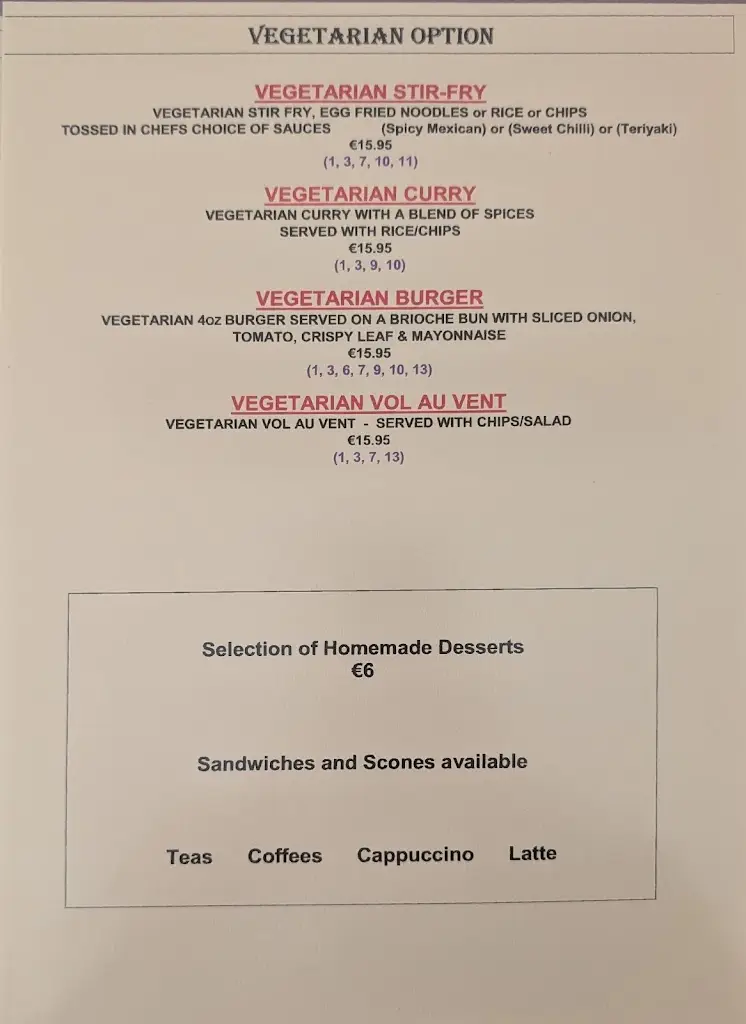 Menu_The Holy Grail Bunclody_Bunclody_image_3