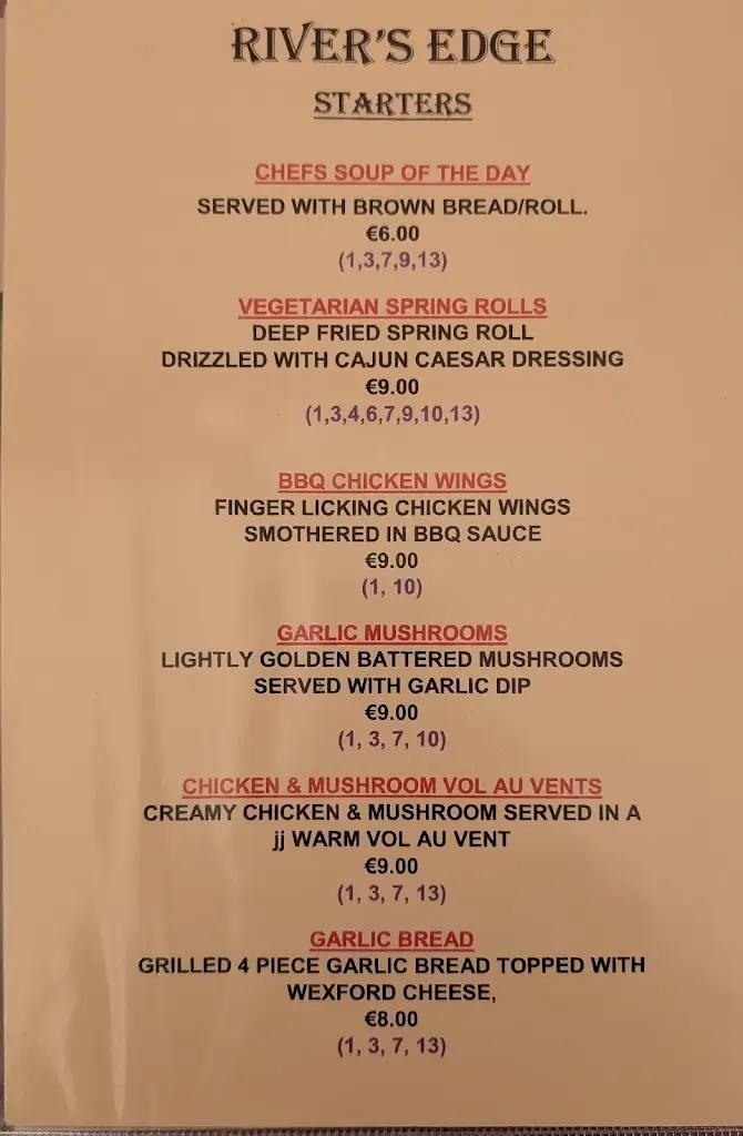 Menu_The Holy Grail Bunclody_Bunclody_image_4