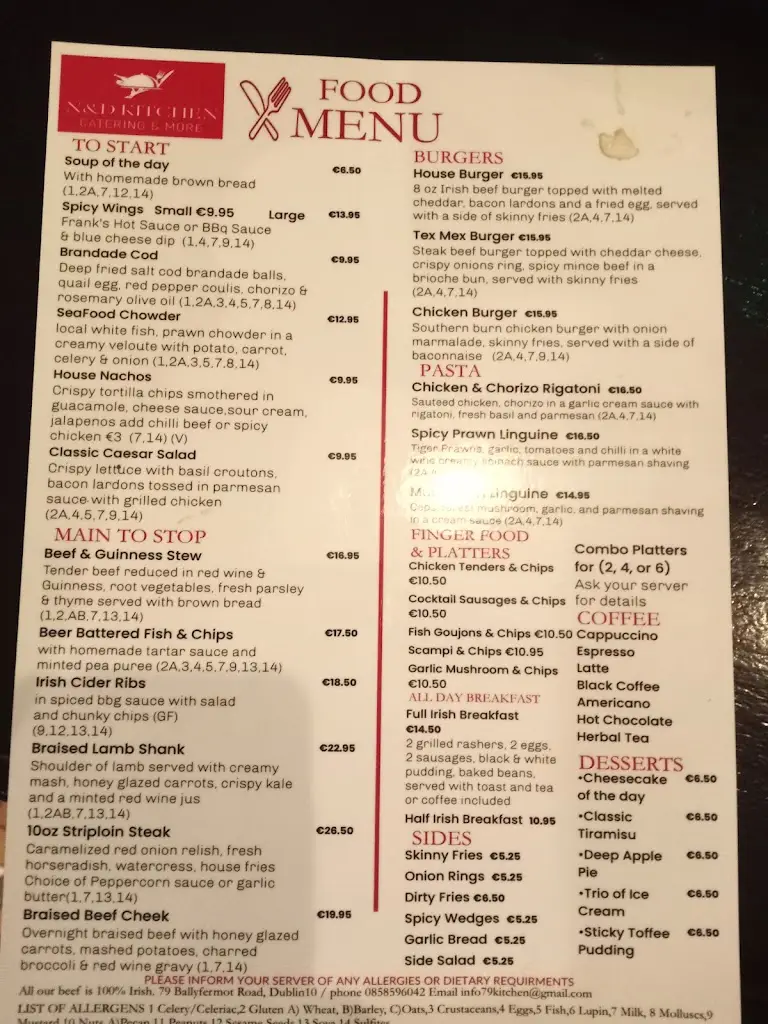 Menu_The 79 Inn_Ballyfermot_image_2