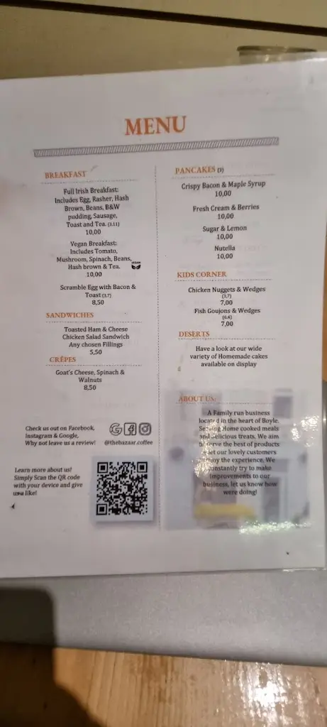 Menü_The Bazaar_Boyle_Bild_3