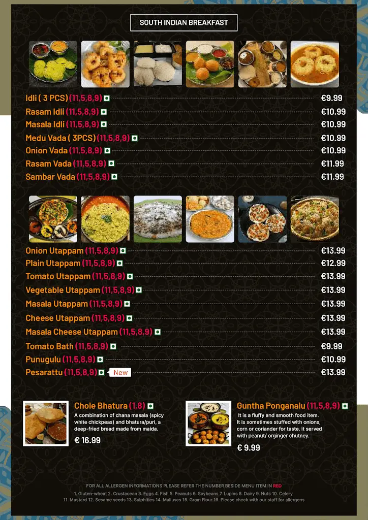 Menü_Andhra Bhavan (Marlborough St)_Bayside_Bild_3