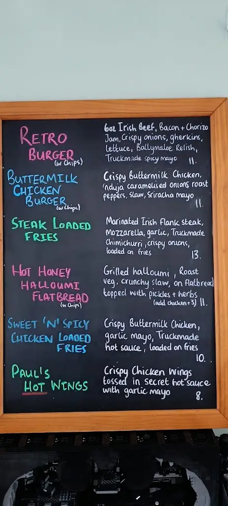 Menu_Paul's Retro Eats_Boyle_image_1