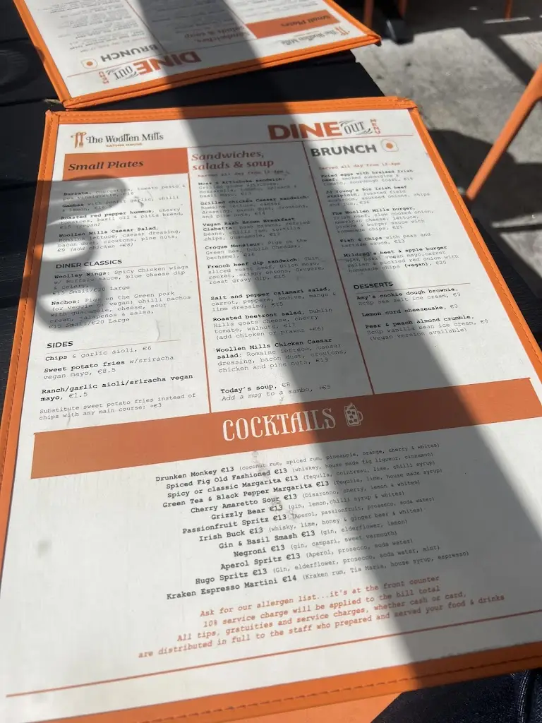 Menu_The Woollen Mills_Bayside_image_2