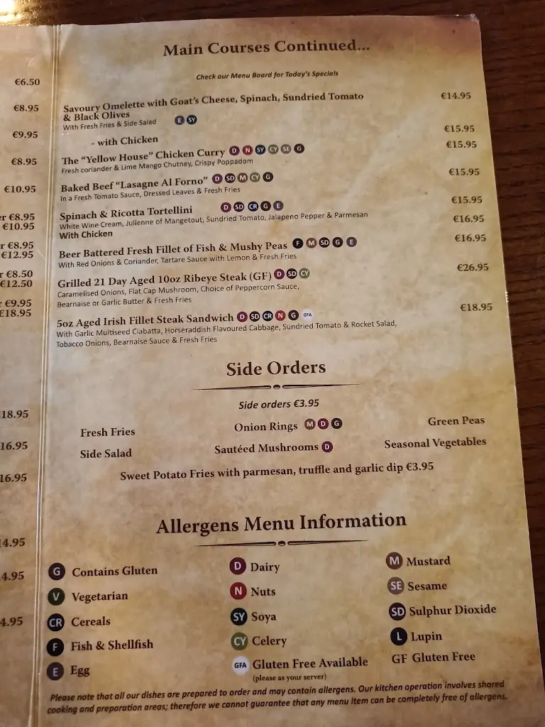 Menu_The Yellow House_Ballyboden_image_3