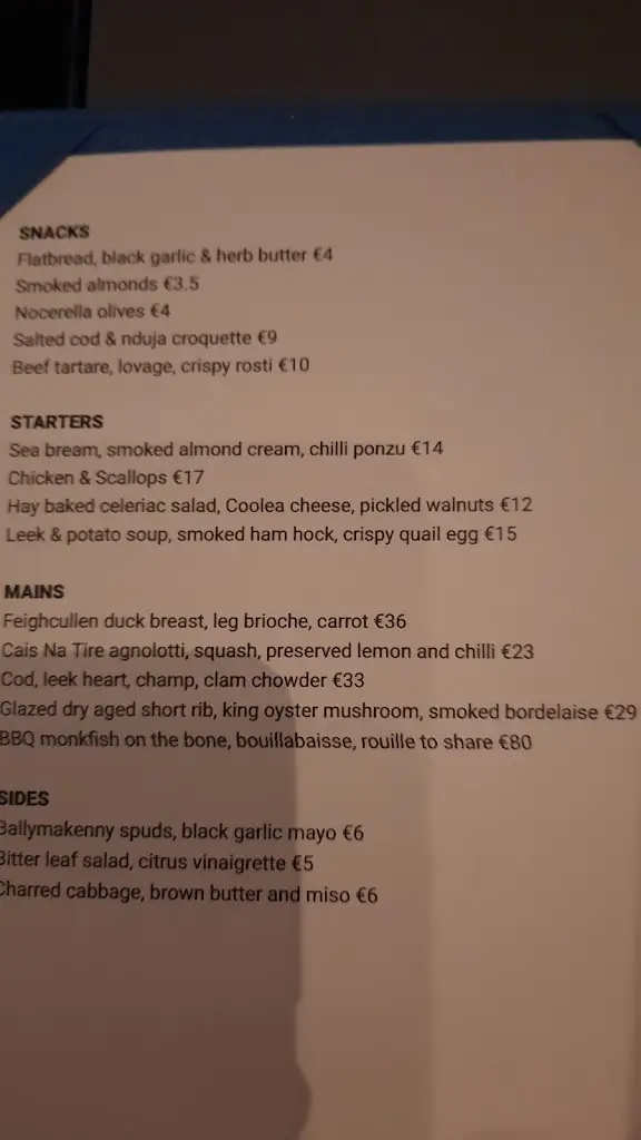 Menu_Orwell Road Restaurant_Ballyboden_imagen_4