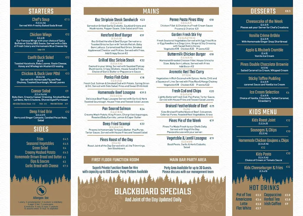 Menu_The Pines_Ballyboden_image_1