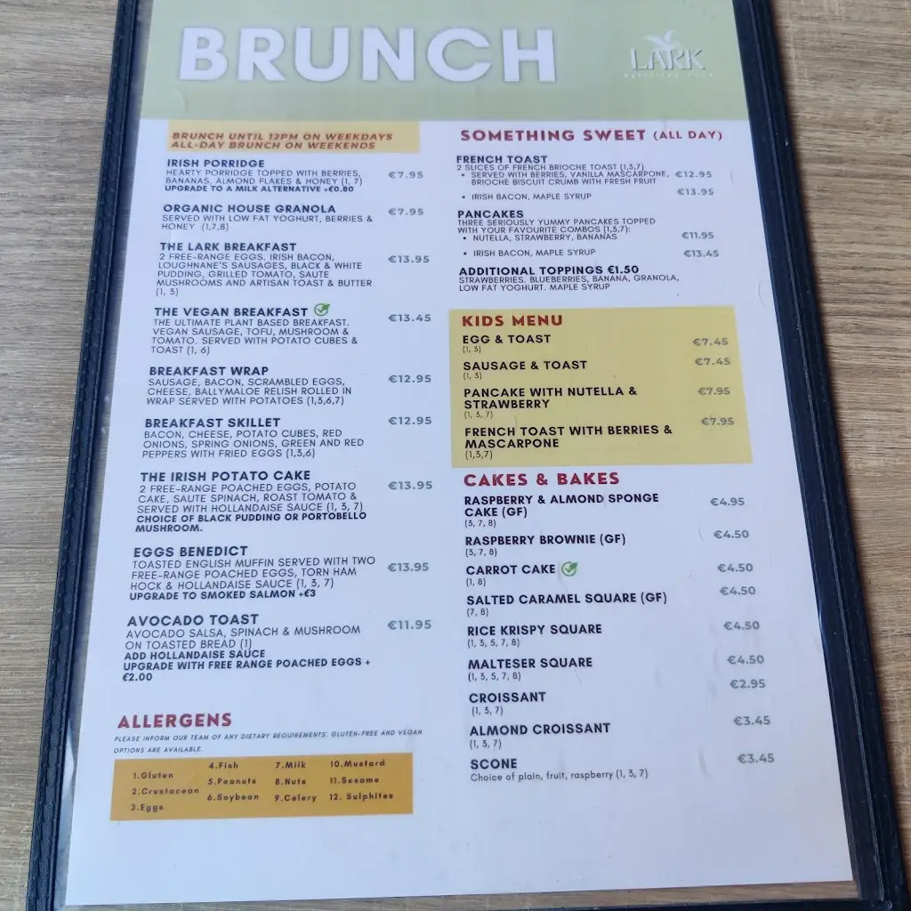Menu_Lark Cafe Restaurant_Ballyboden_image_3
