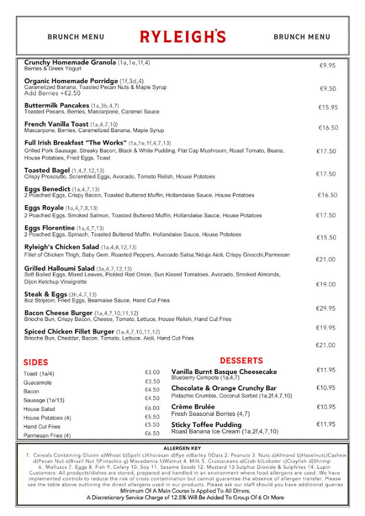 Menu_Ryleigh's Rooftop Steakhouse_Ballyboden_image_2