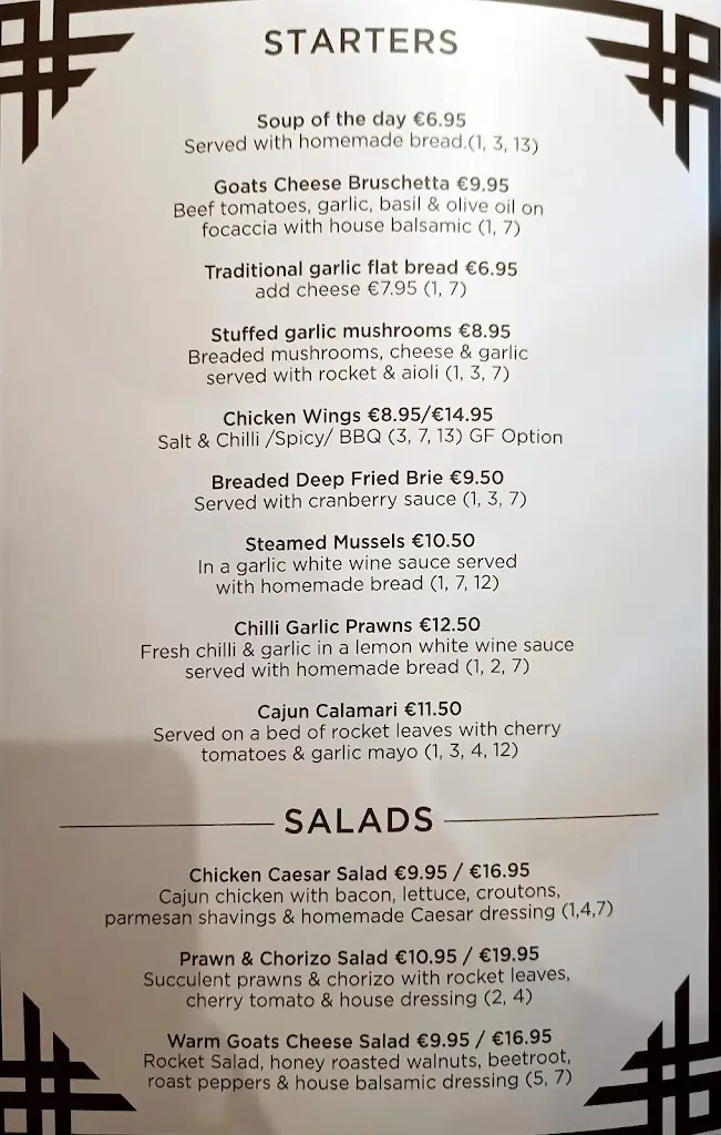 Menu_Fifty 50 Templeogue_Ballyboden_image_3