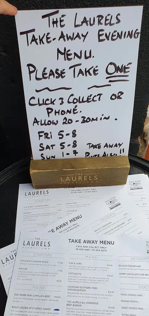 Menü_The Laurels Perrystown_Ballyboden_Bild_4