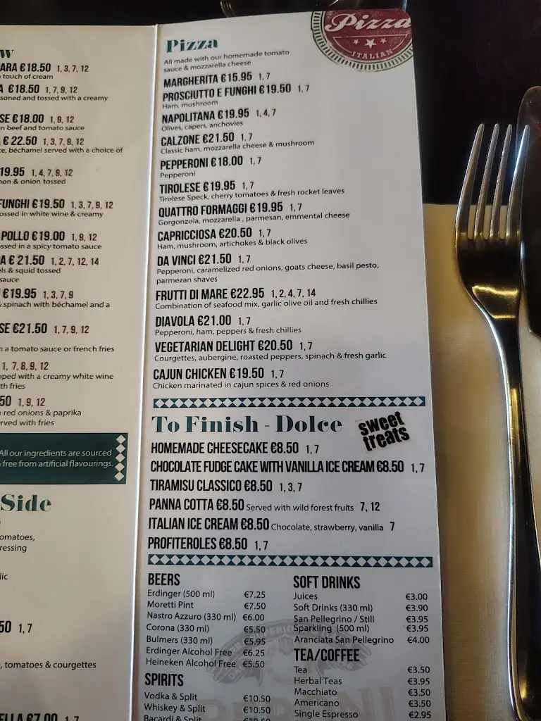 Menü_Maximilians Bistro_Blanchardstown_Bild_2