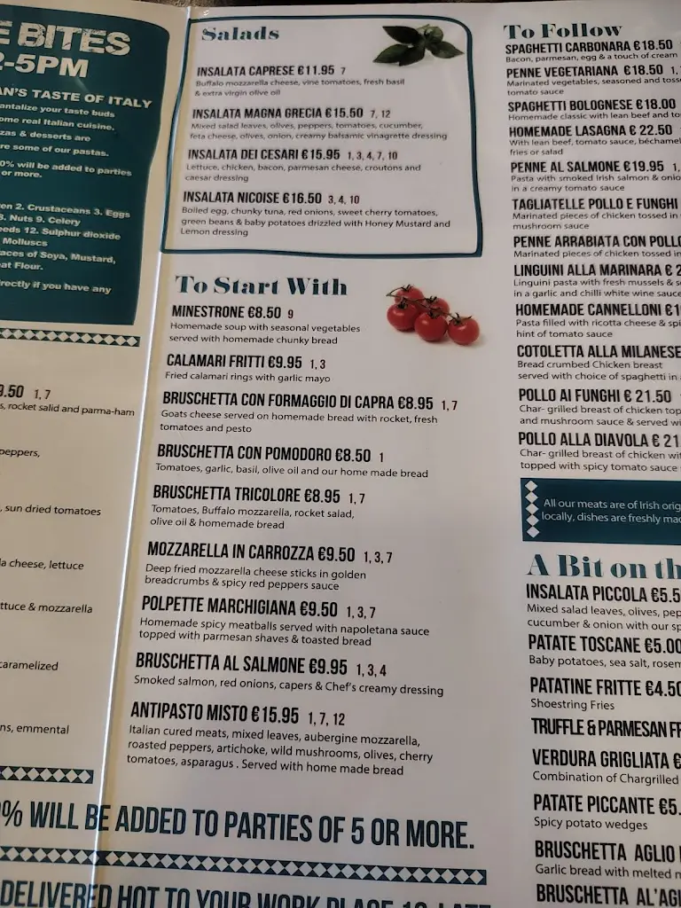 Menü_Maximilians Bistro_Blanchardstown_Bild_3