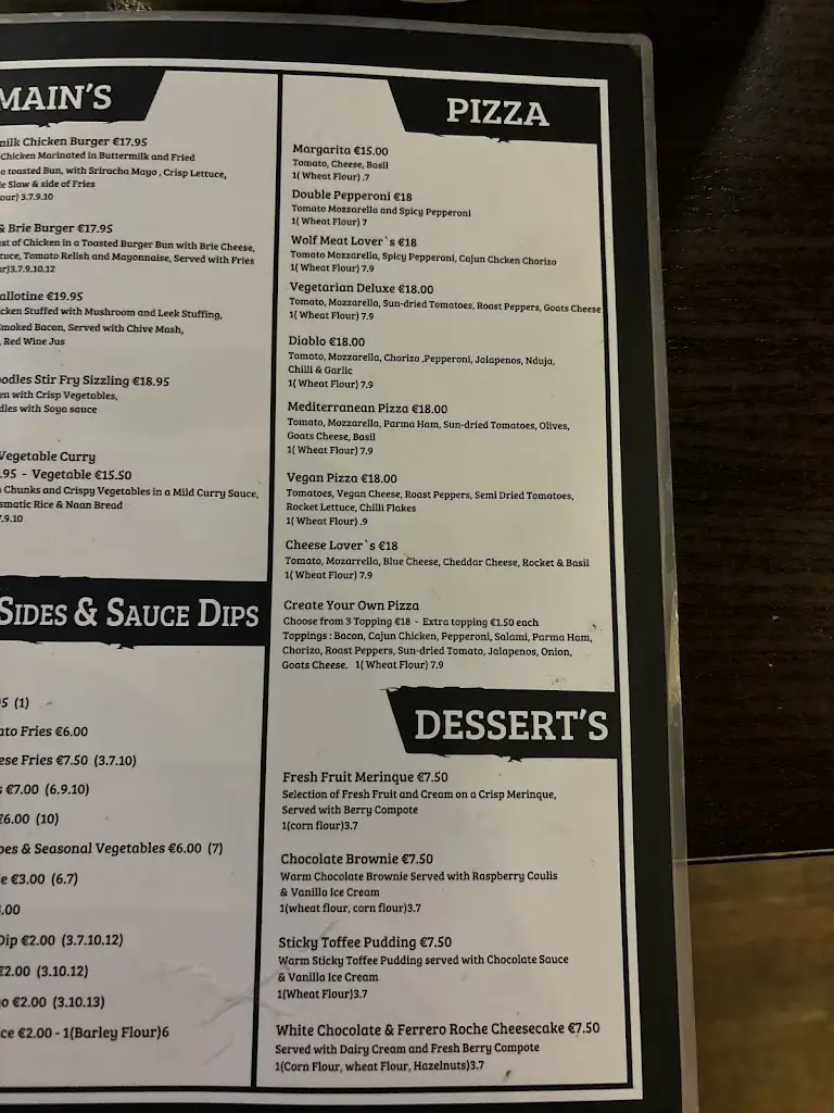 Menu_The Black Wolf-Beer & Food Co_Blanchardstown_image_2