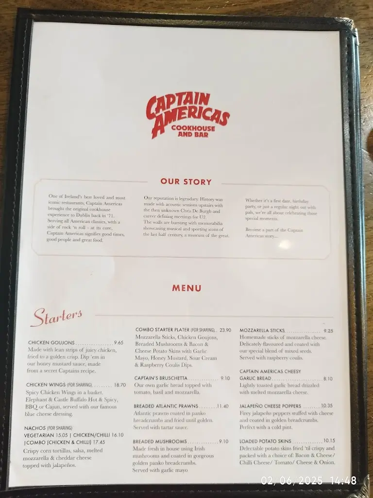 Menu_Captain Americas Blanchardstown_Blanchardstown_image_4