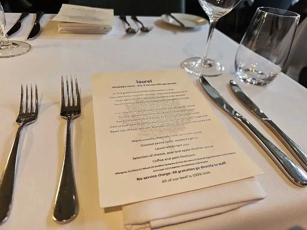 Menü_Laurel Restaurant_Blackrock_Bild_2