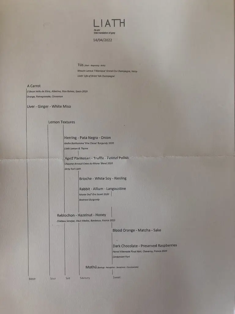 Menu_Liath Restaurant_Blackrock_image_3