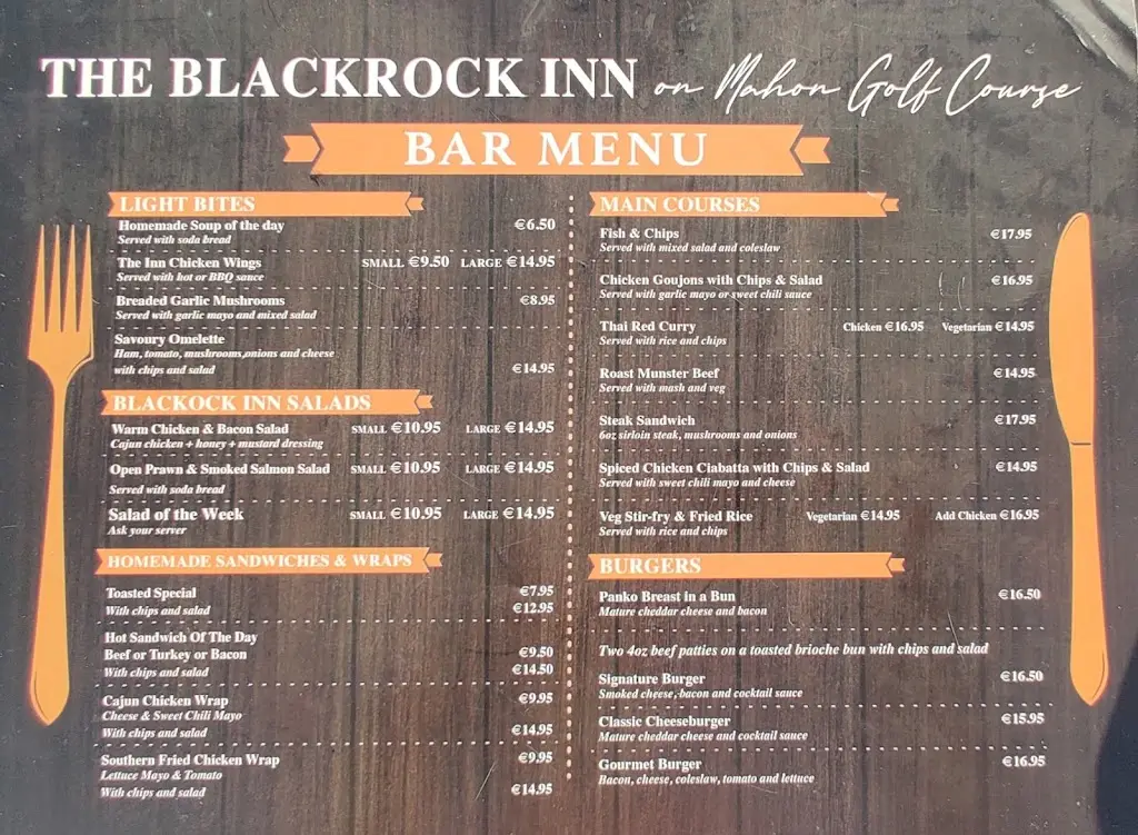 Menu_The Blackrock Inn_Blackrock_image_1