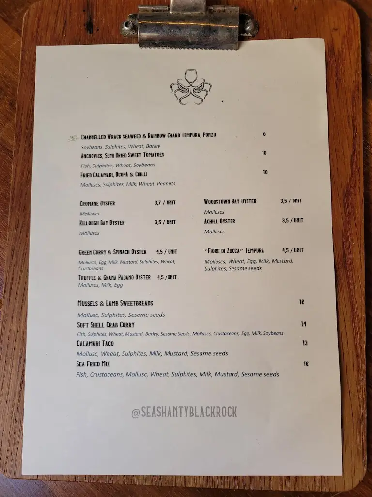 Menu_Sea Shanty_Booterstown_image_2