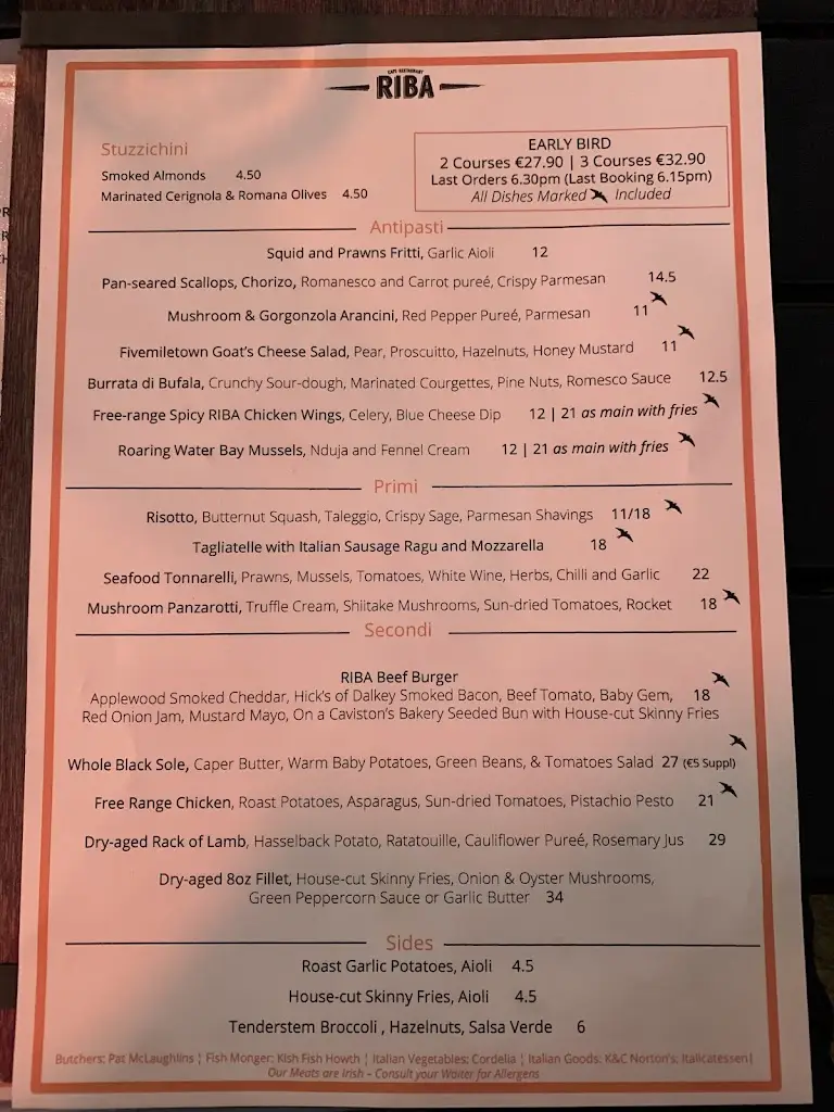 Menu_Riba Restaurant & Pizzeria_Booterstown_image_3
