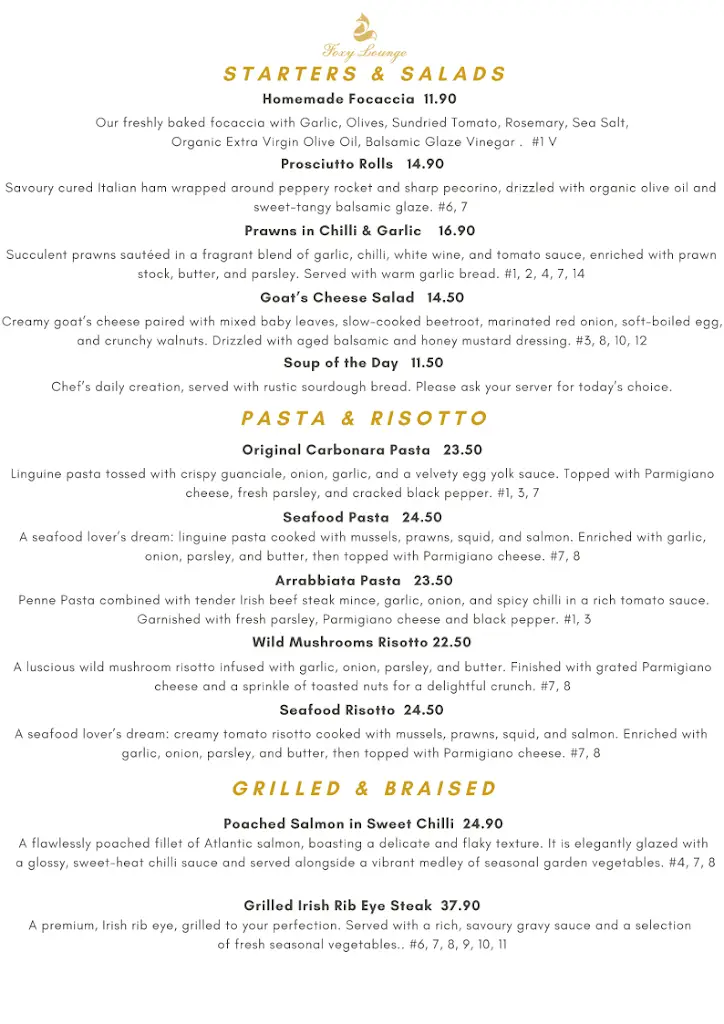 Menu_Foxy Lounge_Bonnybrook_image_1