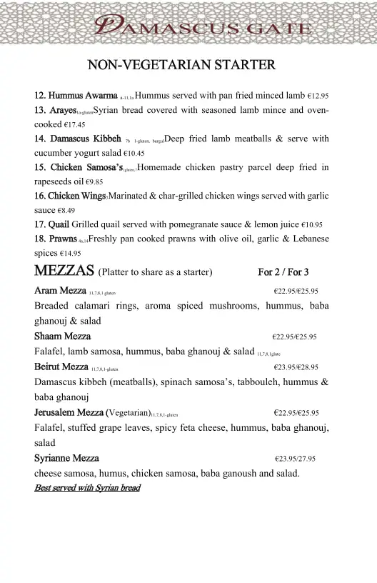 Menu_Damascus Gate Restaurant_Bonnybrook_image_2