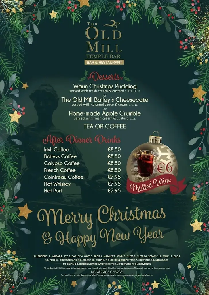 Menü_Old Mill Restaurant_Bonnybrook_Bild_1