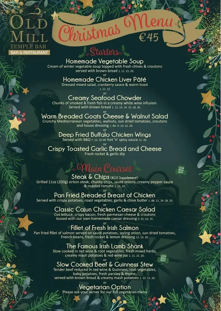 Menü_Old Mill Restaurant_Bonnybrook_Bild_2