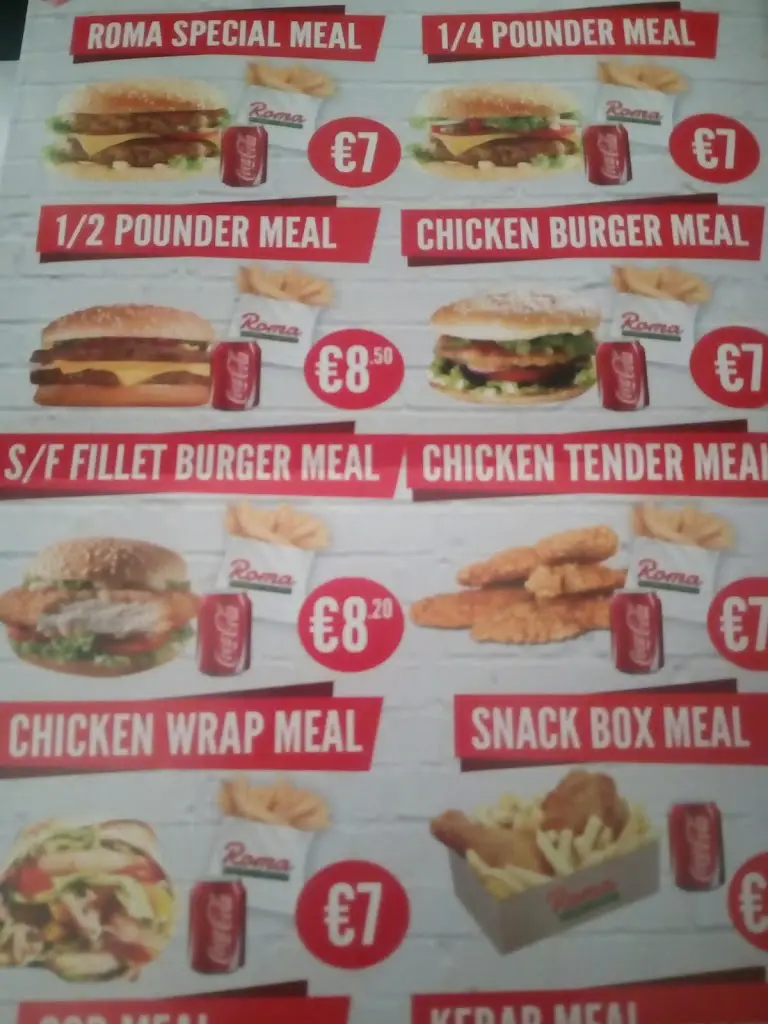 Menu_Roma Take Away Castlebellingam_Castlebellingham_image_2