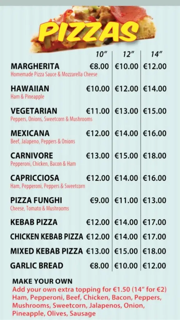 Menu_ROMA Takeaway & Pizzeria_Carnew_image_1