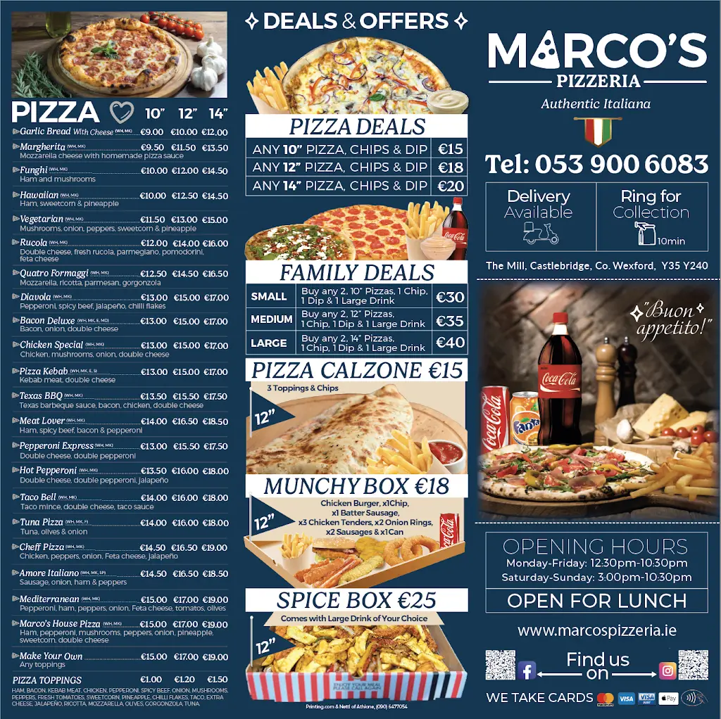 Menu_Marco’s Pizzeria_Castlebridge_image_2