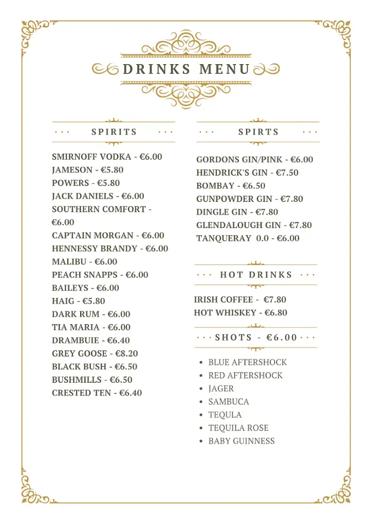 Menu_Murphys Bar_Blessington_image_4