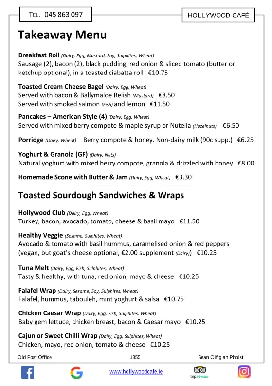 Hollywood Cafe_Blessington_menu_image_1